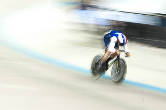 2026 UEC Track cycling, Rad, Radsport, Bahnrad, Bahn European Championships KONYA, TURKIYE - FEBRUARY 3: Cyclists compete in the men’s sprint race during the third day of the 2026 UEC Track Cycling European Championships organized by the Turkish Cycling Federation and the European Cycling Union at the Konya Olympic Velodrome in Konya, Turkiye, on February 3, 2026. Dilara Irem Sancar Anadolu Konya Turkey. Editorial use only. Please get in touch for any other usage.  Copyright: x2026xAnadoluxDilaraxIremxSancarx