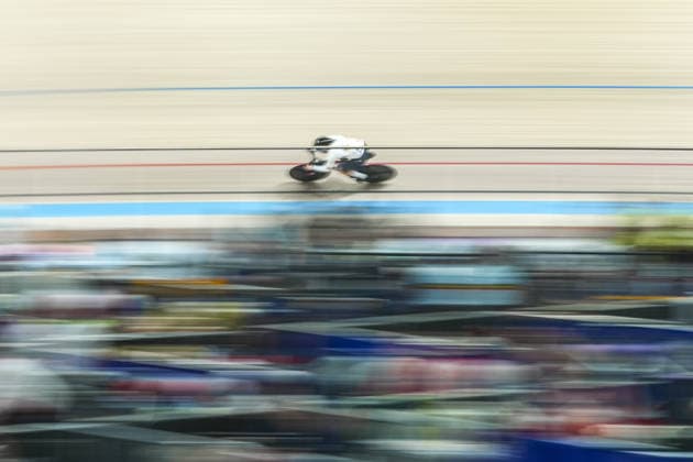 2026 UEC Track cycling, Rad, Radsport, Bahnrad, Bahn European Championships KONYA, TURKIYE - FEBRUARY 3: Cyclists compete in the men’s sprint race during the third day of the 2026 UEC Track Cycling European Championships organized by the Turkish Cycling Federation and the European Cycling Union at the Konya Olympic Velodrome in Konya, Turkiye, on February 3, 2026. Dilara Irem Sancar Anadolu Konya Turkey. Editorial use only. Please get in touch for any other usage.  Copyright: x2026xAnadoluxDilaraxIremxSancarx