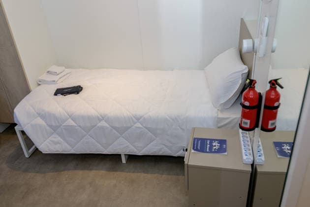 260203 A room in the Cortina Olympic Village during day -3 of the 2026 Winter Olympics on February 3, 2026 in Cortina. Photo: Mathias Bergeld BILDBYRAN kod MB MB1294 Olympic Games, Olympische Spiele, Olympia, OS olympics winter olympics os ol olympiska spel vinter-os olympiske leker milano cortina 2026 milan cortina 2026 milano cortina 2026 olympic games milano cortina 2026 winter olympic games milano cortina-os milano cortina-ol vinter-ol -3 bbeng os-byn olympic village *** 260203 A room in the Cortina Olympic Village during day 3 of the 2026 Winter Olympics on February 3, 2026 in Cortina Photo Mathias Bergeld BILDBYRAN code MB MB1294 olympic games olympics winter olympics os ol olympiska spel vinter os olympiske leker milano cortina 2026 milan cortina 2026 milano cortina 2026 olympic games milano cortina 2026 winter olympic games milano cortina os milano cortina ol winter ol 3 bbeng os byn olympic village  Copyright: MATHIASxBERGELD BB260203MB027