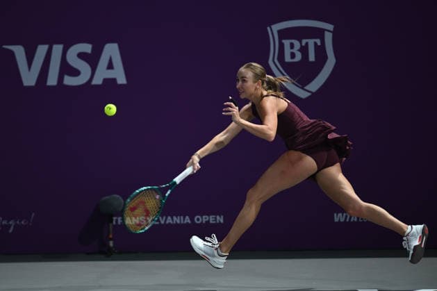 Transylvania Open 2026 - WTA, Tennis Damen 250 Tournament - Day 4 - Anastasia Potapova v Lucia Bronzetti Anastasia Potapova of Austria competes in the first round of the Transylvania Open 2026, a WTA250 Tournament, against Lucia Bronzetti of Italy, at BT Arena in Cluj-Napoca, Romania, on February 23, 2026. Alex Nicodim Imago Images Copyright: xAlexxNicodimx