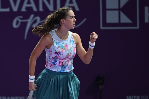Transylvania Open 2026 - WTA, Tennis Damen 250 Tournament - Day 4 - Anastasia Potapova v Lucia Bronzetti Lucia Bronzetti of Italy competes in the first round of the Transylvania Open 2026, a WTA250 Tournament, against Anastasia Potapova of Austria , at BT Arena in Cluj-Napoca, Romania, on February 23, 2026. Alex Nicodim Imago Images Copyright: xAlexxNicodimx