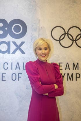 Milan, Hotel Rosa Grand, Piazza Fontana, press conference, PK, Pressekonferenz Milan-Cortina Olympic Games, Olympische Spiele, Olympia, OS HBO MAX in photo: Lia Capizzi  Copyright: xFrancescoxEnriquezx xipa-agency.netx xFrancescoxEnriquezx IPA_Agency_IPA70915470
