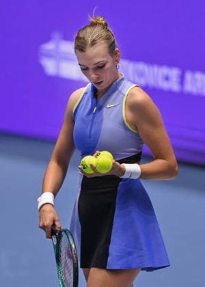 Katie Boulter from Britain is seen during match against Lucie Havlickova from Czechia within the WTA, Tennis Damen women s tennis tournament Ostrava Open, on February 3, 2026, in Ostrava, Czech Republic. (CTKxPhoto JaroslavxOzana) CTKPhotoP2026020304675  CTKPhotoP2026020304675