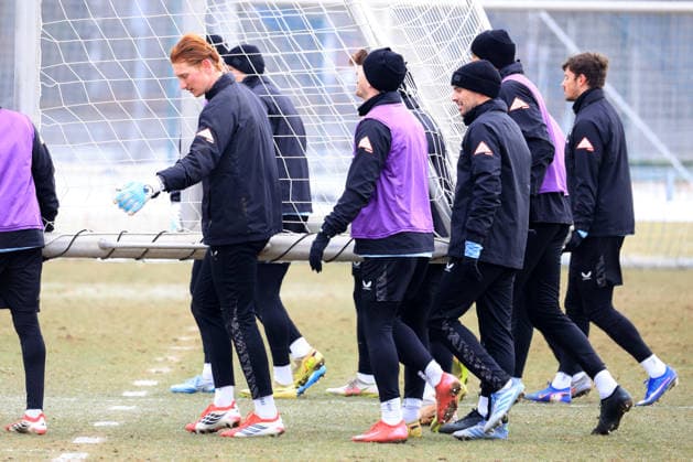 DEU, DFL, 2 FBL Hertha BSC, Training, 03 02 2026, Sportforum, Berlin, DEU, DFL, 2 FBL Hertha BSC, Training, im Bild Tortraeger Josip Brekalo Hertha BSC Berlin 7 , Hertha Spielerkreis DFL regulations prohibit any use of Photographs as image sequences and or quasi video nordphotoxGmbHx xEngler nph00076