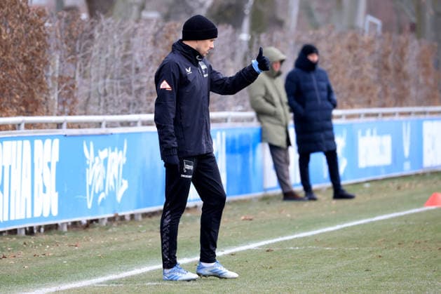 DEU, DFL, 2 FBL Hertha BSC, Training, 03 02 2026, Sportforum, Berlin, DEU, DFL, 2 FBL Hertha BSC, Training, im Bild Josip Brekalo Hertha BSC Berlin 7 , DFL regulations prohibit any use of Photographs as image sequences and or quasi video nordphotoxGmbHx xEngler nph00076
