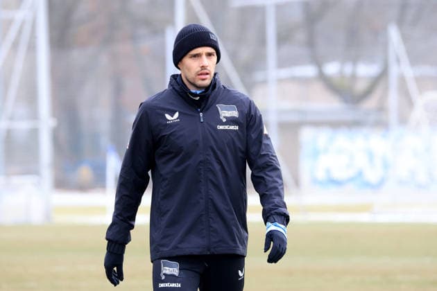 DEU, DFL, 2 FBL Hertha BSC, Training, 03 02 2026, Sportforum, Berlin, DEU, DFL, 2 FBL Hertha BSC, Training, im Bild Josip Brekalo Hertha BSC Berlin 7 DFL regulations prohibit any use of Photographs as image sequences and or quasi video nordphotoxGmbHx xEngler nph00076