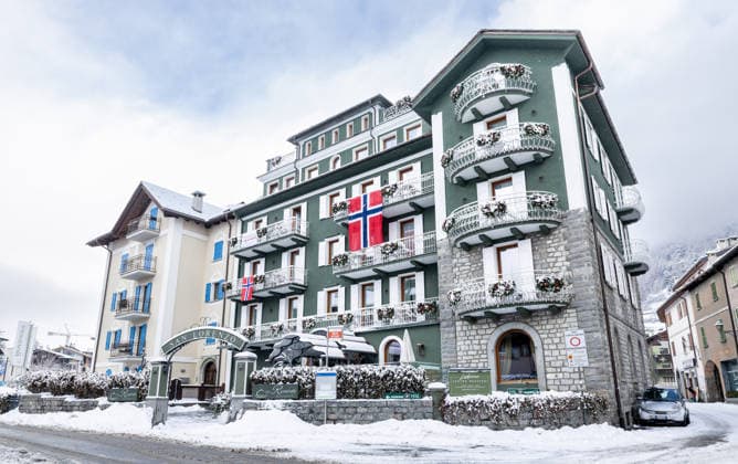 OLYMPICS - Winter Olympic Games, Olympische Spiele, Olympia, OS Milano Cortina 2026 BORMIO,ITALY,03.FEB.26 - OLYMPICS - Winter Olympic Games Milano Cortina 2026, preview. Image shows the team hotel of Norway.  GEPAxpictures xHaraldxSteiner