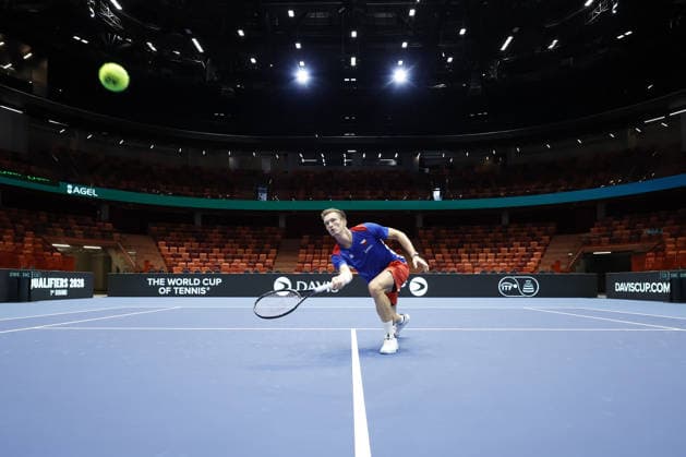 Jiri Lehecka during the preparation for the Davis Cup match Czech Republic - Sweden, in Jihlava, Czech Republic, on January 6, 2026. (CTKxPhoto PavelxLebeda) CTKPhotoF202602030017501  CTKPhotoF202602030017501