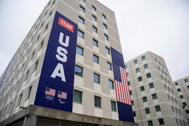 260203 The building of team USA at the Milan Olympic Village during day -3 of the 2026 Winter Olympics on February 3, 2026 in Milan. Photo: Joel Marklund BILDBYRAN kod JM JM0780 bbeng Olympic Games, Olympische Spiele, Olympia, OS olympics winter olympics os ol olympiska spel vinter-os olympiske leker milano cortina 2026 milan cortina 2026 milano cortina 2026 olympic games milano cortina 2026 winter olympic games milano cortina-os milano cortina-ol vinter-ol os-by flagga flag *** 260203 The building of team USA at the Milan Olympic Village during day 3 of the 2026 Winter Olympics on February 3, 2026 in Milan Photo Joel Marklund BILDBYRAN kod JM JM0780 bbeng olympic games olympics winter olympics os ol olympiska spel vinter os olympiske leker milano cortina 2026 milan cortina 2026 milano cortina 2026 olympic games milano cortina 2026 winter olympic games milano cortina os milano cortina ol winter ol os by flag flag  Copyright: JOELxMARKLUND BB260203JM049