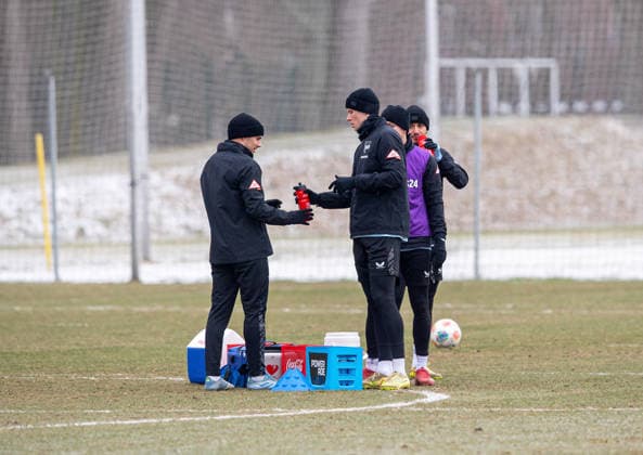Soccer, Men, Season 2025 26, 2 Bundesliga, Hertha BSC, Training, v l Josip Brekalo Hertha BSC , Luca Schuler Hertha BSC , 03 02 2026, Copyright: xSebastianxRäppold MatthiasxKochx