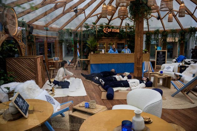 260203 A relaxation session at the Milan Olympic Village during day -3 of the 2026 Winter Olympics on February 3, 2026 in Milan. Photo: Joel Marklund BILDBYRAN kod JM JM0780 bbeng Olympic Games, Olympische Spiele, Olympia, OS olympics winter olympics os ol olympiska spel vinter-os olympiske leker milano cortina 2026 milan cortina 2026 milano cortina 2026 olympic games milano cortina 2026 winter olympic games milano cortina-os milano cortina-ol vinter-ol os-by relax meditation meditera *** 260203 A relaxation session at the Milan Olympic Village during day 3 of the 2026 Winter Olympics on February 3, 2026 in Milan Photo Joel Marklund BILDBYRAN kod JM JM0780 bbeng olympic games olympics winter olympics os ol olympiska spel vinter os olympiske leker milano cortina 2026 milan cortina 2026 milano cortina 2026 olympic games milano cortina 2026 winter olympic games milano cortina os milano cortina ol vinter ol os by relax meditation meditera  Copyright: JOELxMARKLUND BB260203JM050
