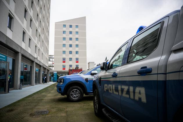 260203 Police cars at the Milan Olympic Village during day -3 of the 2026 Winter Olympics on February 3, 2026 in Milan. Photo: Joel Marklund BILDBYRAN kod JM JM0780 bbeng Olympic Games, Olympische Spiele, Olympia, OS olympics winter olympics os ol olympiska spel vinter-os olympiske leker milano cortina 2026 milan cortina 2026 milano cortina 2026 olympic games milano cortina 2026 winter olympic games milano cortina-os milano cortina-ol vinter-ol os-by polis säkerhet polisbil polizia genre *** 260203 Police cars at the Milan Olympic Village during day 3 of the 2026 Winter Olympics on February 3, 2026 in Milan Photo Joel Marklund BILDBYRAN code JM JM0780 bbeng olympic games olympics winter olympics os ol olympiska spel vinter os olympiske leker milano cortina 2026 milan cortina 2026 milano cortina 2026 olympic games milano cortina 2026 winter olympic games milano cortina os milano cortina ol winter ol os by polis säkerhet polisbil polizia genre  Copyright: JOELxMARKLUND BB260203JM063