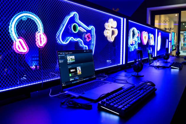 260203 A gaming station at the Milan Olympic Village during day -3 of the 2026 Winter Olympics on February 3, 2026 in Milan. Photo: Joel Marklund BILDBYRAN kod JM JM0780 bbeng Olympic Games, Olympische Spiele, Olympia, OS olympics winter olympics os ol olympiska spel vinter-os olympiske leker milano cortina 2026 milan cortina 2026 milano cortina 2026 olympic games milano cortina 2026 winter olympic games milano cortina-os milano cortina-ol vinter-ol os-by tv-spel datorspel genre *** 260203 A gaming station at the Milan Olympic Village during day 3 of the 2026 Winter Olympics on February 3, 2026 in Milan Photo Joel Marklund BILDBYRAN code JM JM0780 bbeng olympic games olympics winter olympics os ol olympic games winter os olympic games milano cortina 2026 milan cortina 2026 milano cortina 2026 olympic games milano cortina 2026 winter olympic games milano cortina os milano cortina ol winter ol os by tv games computer games genre  Copyright: JOELxMARKLUND BB260203JM069