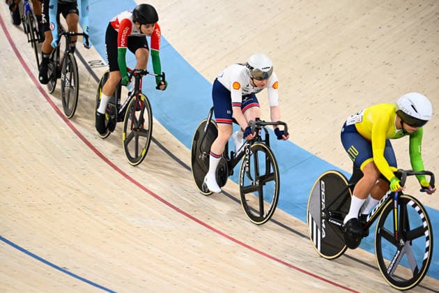 2026 UEC Track Elite European Championships Picture by Olly Hassell SWpix.com - 03 02 2026 - Cycling - 2026 UEC Track Elite European Championships - Konya Velodrome, Konya, Türkiye - Women s Omnium Scratch Race 1 4 - Anna Morris (Great Britain) Copyright: x xSWpix.comx(t axPhotographyxHubxLtd)xOllyxHassell SWpix.comx SWP-3177-0486