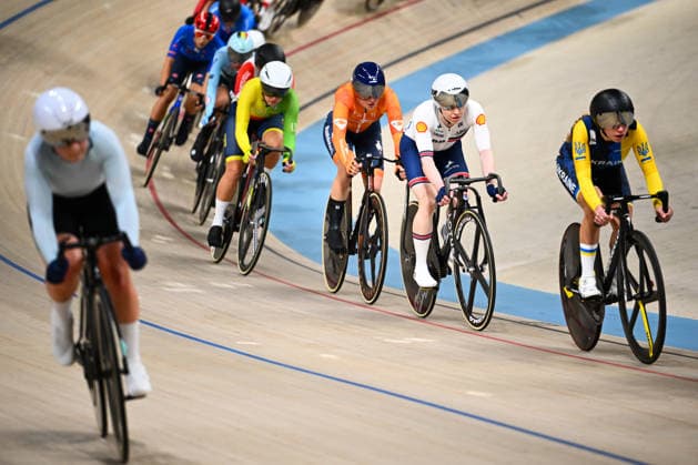 2026 UEC Track Elite European Championships Picture by Olly Hassell SWpix.com - 03 02 2026 - Cycling - 2026 UEC Track Elite European Championships - Konya Velodrome, Konya, Türkiye - Women s Omnium Scratch Race 1 4 - Anna Morris (Great Britain) Copyright: x xSWpix.comx(t axPhotographyxHubxLtd)xOllyxHassell SWpix.comx SWP-3177-0488
