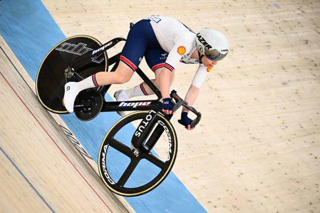 2026 UEC Track Elite European Championships Picture by Olly Hassell SWpix.com - 03 02 2026 - Cycling - 2026 UEC Track Elite European Championships - Konya Velodrome, Konya, Türkiye - Women s Omnium Scratch Race 1 4 - Anna Morris (Great Britain) Copyright: x xSWpix.comx(t axPhotographyxHubxLtd)xOllyxHassell SWpix.comx SWP-3177-0491