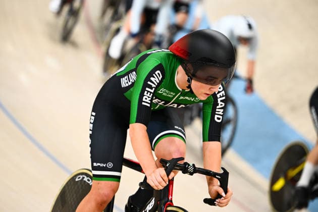 2026 UEC Track Elite European Championships Picture by Olly Hassell SWpix.com - 03 02 2026 - Cycling - 2026 UEC Track Elite European Championships - Konya Velodrome, Konya, Türkiye - Women s Omnium Scratch Race 1 4 - Aoife O™Brien (Ireland) Copyright: x xSWpix.comx(t axPhotographyxHubxLtd)xOllyxHassell SWpix.comx SWP-3177-0492
