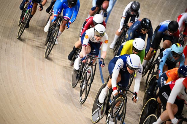 2026 UEC Track Elite European Championships Picture by Olly Hassell SWpix.com - 03 02 2026 - Cycling - 2026 UEC Track Elite European Championships - Konya Velodrome, Konya, Türkiye - Women s Omnium Scratch Race 1 4 - Anna Morris (Great Britain) Copyright: x xSWpix.comx(t axPhotographyxHubxLtd)xOllyxHassell SWpix.comx SWP-3177-0494
