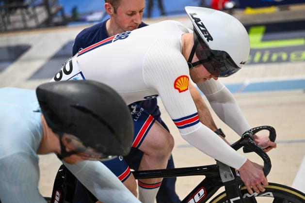 2026 UEC Track Elite European Championships Picture by Olly Hassell SWpix.com - 03 02 2026 - Cycling - 2026 UEC Track Elite European Championships - Konya Velodrome, Konya, Türkiye - Men s Sprint 1 16 Finals - Harry Ledingham-Horn (Great Britain) Copyright: x xSWpix.comx(t axPhotographyxHubxLtd)xOllyxHassell SWpix.comx SWP-3177-0501