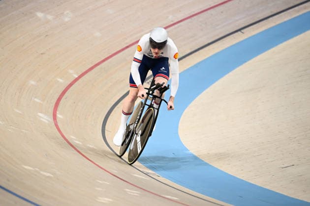 2026 UEC Track Elite European Championships Picture by Olly Hassell SWpix.com - 03 02 2026 - Cycling - 2026 UEC Track Elite European Championships - Konya Velodrome, Konya, Türkiye - Men s Individual Pursuit Qualifying - Tim Shoreman (Great Britain) Copyright: x xSWpix.comx(t axPhotographyxHubxLtd)xOllyxHassell SWpix.comx SWP-3177-0507
