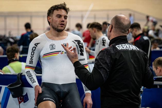DÖRNBACH Maximilian UEC Track Cycling European Championships Konya 2026 DÖRNBACH Maximilian GBR Germany VAN EIJDEN Jan GER Coach Landscape horizontal Landscape Event Event UEC Track Cycling European Championships 2026 Category Category Cycling Track Cycling European Championships Location Location Asia Türkiye Konya Discipline Sprint Category Elite Men Distance 200 m Date Date 03 02 2026 Tuesday Day 3