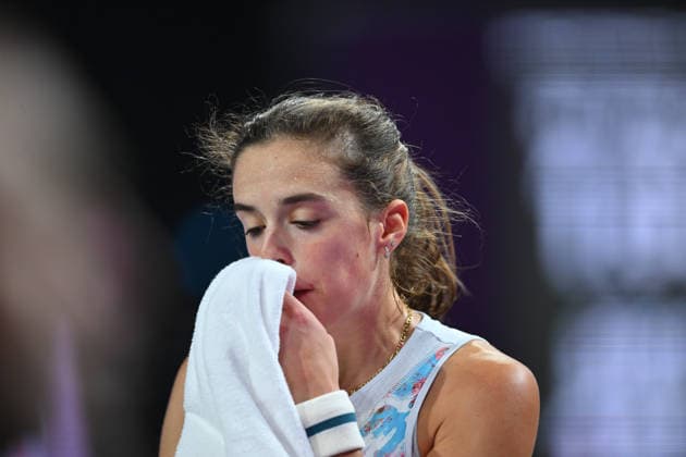 Transylvania Open 2026 - WTA, Tennis Damen 250 Tournament - Day 4 - Lucia Bronzetti v Anastasia Potapova Lucia Bronzetti of Italy competes in the first round of the Transylvania Open 2026, a WTA250 Tournament, against Anastasia Potapova of Austria, at BT Arena in Cluj-Napoca, Romania, on February 23, 2026. Cluj Napoca Romania  Copyright: xAlexxNicodimx originalFilename:nicodim-transylv260203_npZ0f.jpg