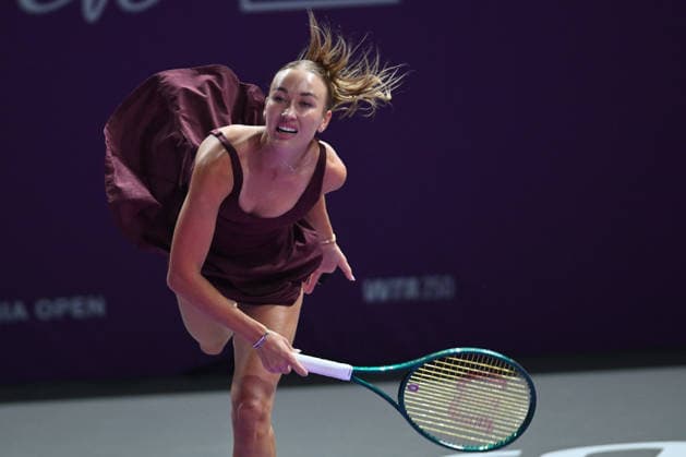 Transylvania Open 2026 - WTA, Tennis Damen 250 Tournament - Day 4 - Lucia Bronzetti v Anastasia Potapova Anastasia Potapova of Austria competes in the first round of the Transylvania Open 2026, a WTA250 Tournament, against Lucia Bronzetti of Italy, at BT Arena in Cluj-Napoca, Romania, on February 23, 2026. Cluj Napoca Romania  Copyright: xAlexxNicodimx originalFilename:nicodim-transylv260203_np9sX.jpg