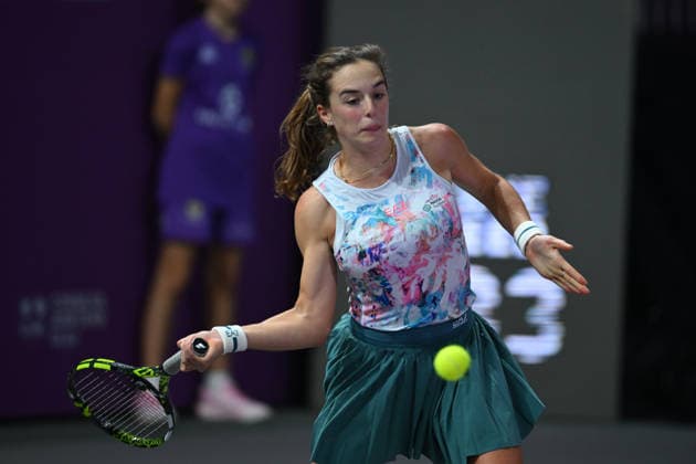 Transylvania Open 2026 - WTA, Tennis Damen 250 Tournament - Day 4 - Lucia Bronzetti v Anastasia Potapova Lucia Bronzetti of Italy competes in the first round of the Transylvania Open 2026, a WTA250 Tournament, against Anastasia Potapova of Austria, at BT Arena in Cluj-Napoca, Romania, on February 23, 2026. Cluj Napoca Romania  Copyright: xAlexxNicodimx originalFilename:nicodim-transylv260203_npa4z.jpg