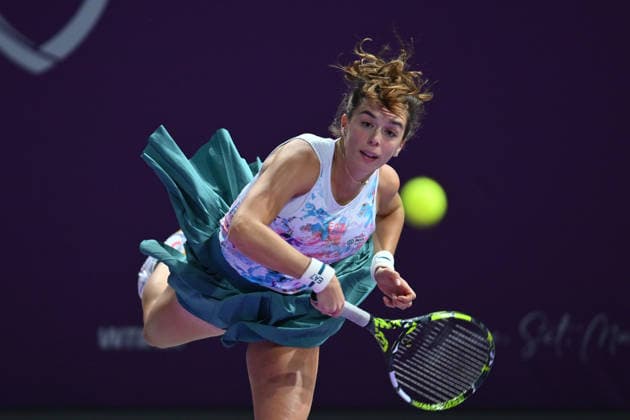 Transylvania Open 2026 - WTA, Tennis Damen 250 Tournament - Day 4 - Lucia Bronzetti v Anastasia Potapova Lucia Bronzetti of Italy competes in the first round of the Transylvania Open 2026, a WTA250 Tournament, against Anastasia Potapova of Austria, at BT Arena in Cluj-Napoca, Romania, on February 23, 2026. Cluj Napoca Romania  Copyright: xAlexxNicodimx originalFilename:nicodim-transylv260203_npYzX.jpg