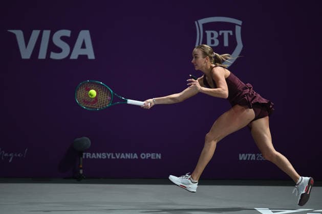 Transylvania Open 2026 - WTA, Tennis Damen 250 Tournament - Day 4 - Lucia Bronzetti v Anastasia Potapova Anastasia Potapova of Austria competes in the first round of the Transylvania Open 2026, a WTA250 Tournament, against Lucia Bronzetti of Italy, at BT Arena in Cluj-Napoca, Romania, on February 23, 2026. Cluj Napoca Romania  Copyright: xAlexxNicodimx originalFilename:nicodim-transylv260203_np1SM.jpg