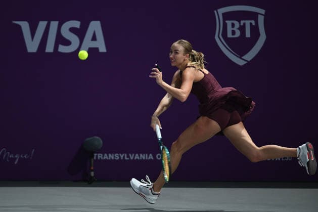 Transylvania Open 2026 - WTA, Tennis Damen 250 Tournament - Day 4 - Lucia Bronzetti v Anastasia Potapova Anastasia Potapova of Austria competes in the first round of the Transylvania Open 2026, a WTA250 Tournament, against Lucia Bronzetti of Italy, at BT Arena in Cluj-Napoca, Romania, on February 23, 2026. Cluj Napoca Romania  Copyright: xAlexxNicodimx originalFilename:nicodim-transylv260203_npA26.jpg