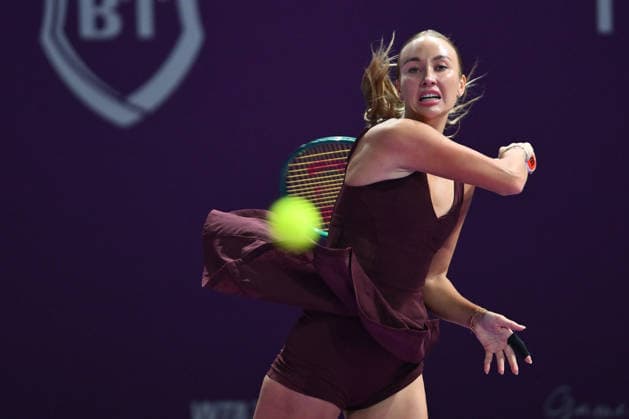 Transylvania Open 2026 - WTA, Tennis Damen 250 Tournament - Day 4 - Lucia Bronzetti v Anastasia Potapova Anastasia Potapova of Austria competes in the first round of the Transylvania Open 2026, a WTA250 Tournament, against Lucia Bronzetti of Italy, at BT Arena in Cluj-Napoca, Romania, on February 23, 2026. Cluj Napoca Romania  Copyright: xAlexxNicodimx originalFilename:nicodim-transylv260203_npn7q.jpg