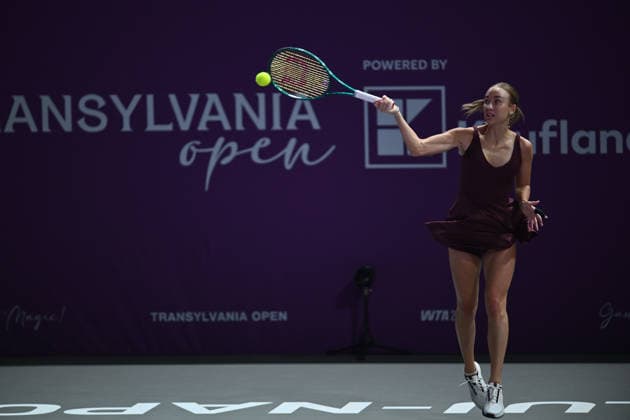 Transylvania Open 2026 - WTA, Tennis Damen 250 Tournament - Day 4 - Lucia Bronzetti v Anastasia Potapova Anastasia Potapova of Austria competes in the first round of the Transylvania Open 2026, a WTA250 Tournament, against Lucia Bronzetti of Italy, at BT Arena in Cluj-Napoca, Romania, on February 23, 2026. Cluj Napoca Romania  Copyright: xAlexxNicodimx originalFilename:nicodim-transylv260203_npXBp.jpg