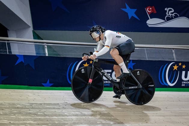 SPIEGEL Luca UEC Track Cycling European Championships Konya 2026 SPIEGEL Luca GBR Germany Landscape horizontal Landscape Event Event UEC Track Cycling European Championships 2026 Category Category Cycling Track Cycling European Championships Location Location Asia Türkiye Konya Discipline Sprint Category Elite Men Distance 200 m Date Date 03 02 2026 Tuesday Day 3
