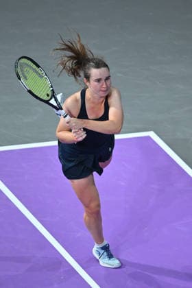 Transylvania Open 2026 - WTA, Tennis Damen 250 Tournament - Day 4 - Daria Snigur v Tiantsoa Sarah Rakotomanga Rajaonah Daria Snigur of Ukraine competes in the first round of the Transylvania Open 2026, a WTA250 Tournament, against Tiantsoa Sarah Rakotomanga Rajaonah of France, at BT Arena in Cluj-Napoca, Romania, on February 03, 2026. Alex Nicodim Imago Images Copyright: xAlexxNicodimx