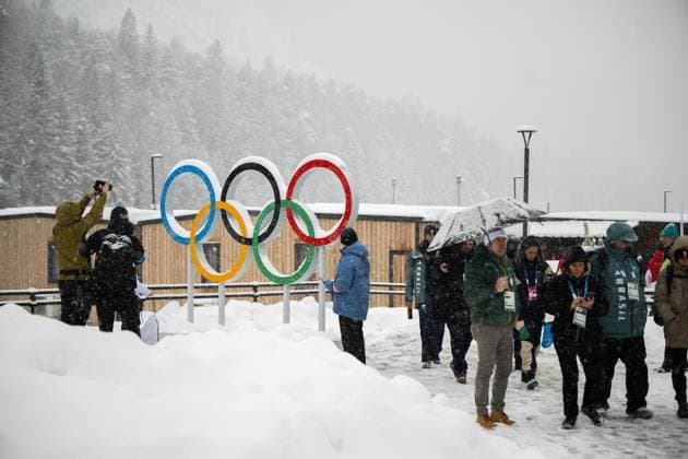 MILANO CORTINA 2026 - OLYMPISCHE WINTERSPIELE - CORTINA D™AMPEZZO - OLYMPIC VILLAGE MEDIA DAYS ** NUR FÜR REDAKTIONELLE ZWECKE ** EDITORIAL USE ONLY **<p>03 02 2026-Cortina d™Ampezzo: Olympische Winterspiele Milano Cortina 2026 Olympic Village Media Days im Foto: ( Italien Venetien Cortina d™Ampezzo Copyright: SaschaxFromm *** MILANO CORTINA 2026 OLYMPIC WINTER GAMES CORTINA D™AMPEZZO OLYMPIC VILLAGE MEDIA DAYS FOR EDITORIAL PURPOSES ONLY p 03 02 2026 Cortina d™Ampezzo Olympic Winter Games Milano Cortina 2026 Olympic Village Media Days in photo Italy Veneto Cortina d™Ampezzo Copyright SaschaxFromm Copyright: SaschaxFromm doc84f0p9qutape3inyc8a ,EDITORIAL USE ONLY