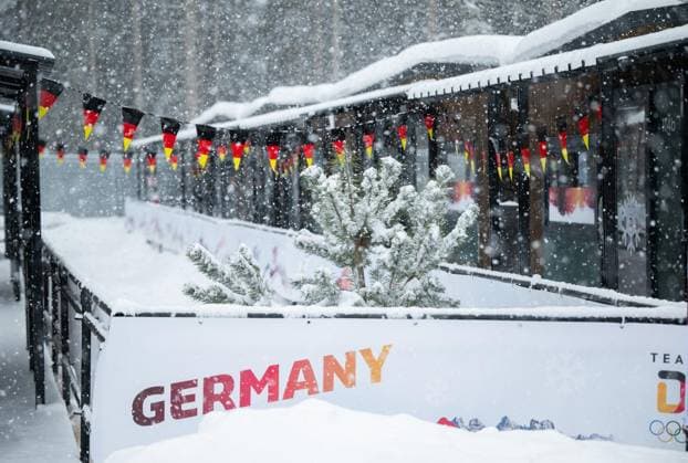 MILANO CORTINA 2026 - OLYMPISCHE WINTERSPIELE - CORTINA D™AMPEZZO - OLYMPIC VILLAGE MEDIA DAYS ** NUR FÜR REDAKTIONELLE ZWECKE ** EDITORIAL USE ONLY **<p>03 02 2026-Cortina d™Ampezzo: Olympische Winterspiele Milano Cortina 2026 Olympic Village Media Days im Foto: ( Italien Venetien Cortina d™Ampezzo Copyright: SaschaxFromm *** MILANO CORTINA 2026 OLYMPIC WINTER GAMES CORTINA D™AMPEZZO OLYMPIC VILLAGE MEDIA DAYS FOR EDITORIAL PURPOSES ONLY p 03 02 2026 Cortina d™Ampezzo Olympic Winter Games Milano Cortina 2026 Olympic Village Media Days in photo Italy Veneto Cortina d™Ampezzo Copyright SaschaxFromm Copyright: SaschaxFromm doc84f0r33sz9ifx7iuowm ,EDITORIAL USE ONLY