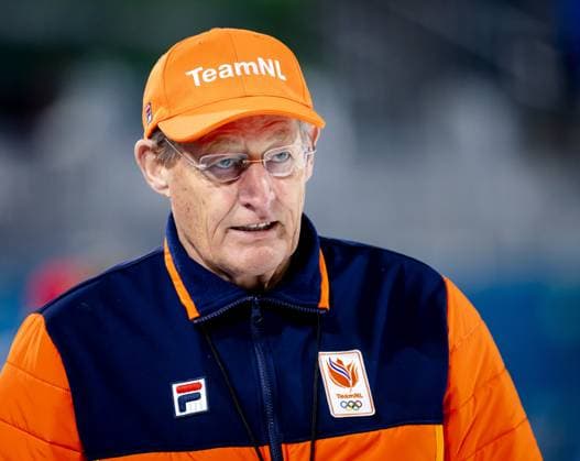 MILAN - Coach Jillert Anema during a training session at the Milano Speed skating, Eisschnelllauf Stadium. The speed skaters are preparing for their participation in the Winter Olympics. SEM VAN DER WAL ANP netherlands out - belgium out Milaan xVIxxIVx 549543754 originalFilename: 549543754.jpg