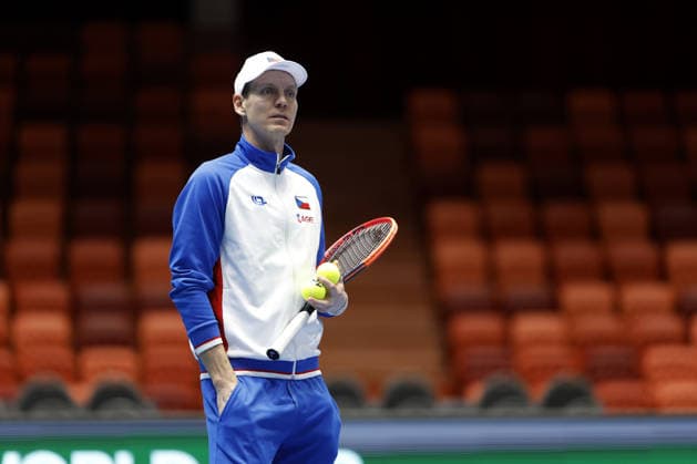 Non-playing captain Tomas Berdyc during the preparation for the Davis Cup match Czech Republic - Sweden, in Jihlava, Czech Republic, on January 6, 2026. (CTKxPhoto PavelxLebeda) CTKPhotoF202602030022901  CTKPhotoF202602030022901
