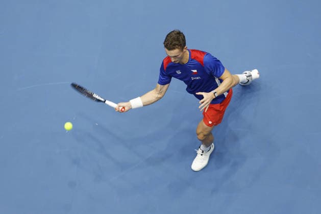 Jiri Lehecka during the preparation for the Davis Cup match Czech Republic - Sweden, in Jihlava, Czech Republic, on January 6, 2026. (CTKxPhoto PavelxLebeda) CTKPhotoF202602030023401  CTKPhotoF202602030023401