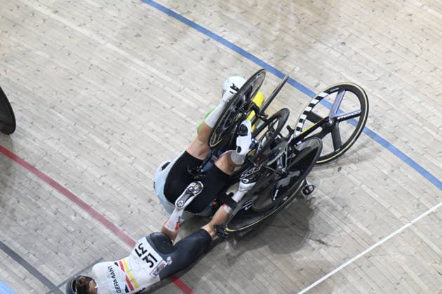 03-02-2026 European Championships Elite Women Track; Giornata 03; 2026, Germany; 2026, Ain; Teutenberg, Lea Lin; Valgonen, Valeriya; Konya - Velodrom; 