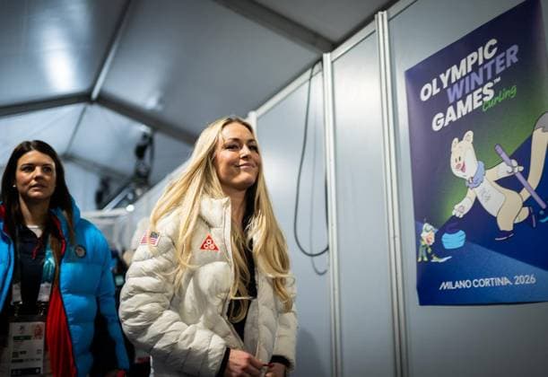 MILANO CORTINA 2026 - OLYMPISCHE WINTERSPIELE - CORTINA D™AMPEZZO - LINDSEY VONN PRESSEKONFERENZ ** NUR FÜR REDAKTIONELLE ZWECKE ** EDITORIAL USE ONLY **<p>03 02 2026-Cortina d™Ampezzo: Olympische Winterspiele Milano Cortina 2026 VMMC im Foto: US-Superstar Lindsey Vonn (Ski-Alpin) nach einer Pressekonferenz im Medienzentrum. ( Italien Venetien Cortina d™Ampezzo Copyright: SaschaxFromm *** MILANO CORTINA 2026 OLYMPIC WINTER GAMES CORTINA D™AMPEZZO LINDSEY VONN PRESS CONFERENCE FOR EDITORIAL PURPOSES ONLY EDITORIAL USE ONLY p 03 02 2026 Cortina d™Ampezzo Olympic Winter Games Milano Cortina 2026 VMMC in photo US superstar Lindsey Vonn Alpine skiing after a press conference at the media center Italy Veneto Cortina d™Ampezzo Copyright SaschaxFromm Copyright: SaschaxFromm doc84f1jo6x177188vwhoxf ,EDITORIAL USE ONLY