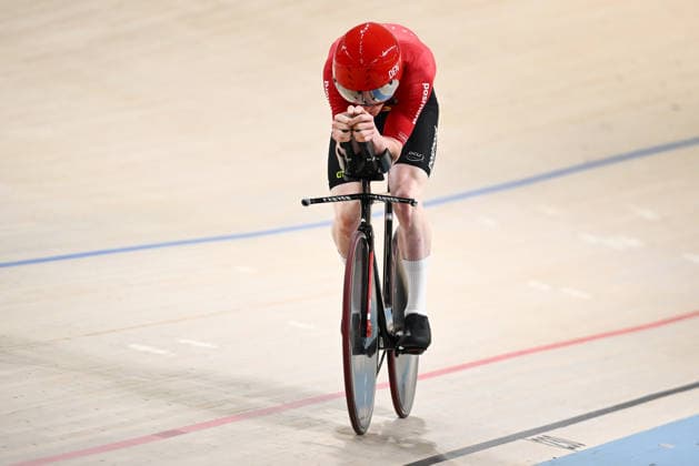 2026 UEC Track Elite European Championships Picture by Olly Hassell SWpix.com - 03 02 2026 - Cycling - 2026 UEC Track Elite European Championships - Konya Velodrome, Konya, Türkiye - Men™s Individual Pursuit - For Gold - Robin Skivild Juel (Denmark) Konya Konya Velodrome Türkiye Copyright: x xSWpix.comx(t axPhotographyxHubxLtd)xOllyxHassell SWpix.comx SWP-3177-0616