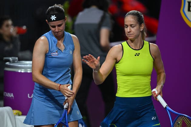 Transylvania Open 2026 - WTA, Tennis Damen 250 Tournament - Day 4 - Anna Bondar Greet Minnen v Anna Bondar Greet Minnen Anna Bondar and Greet Minnen compete in the first round of the Transylvania Open 2026, a WTA250 Tournament, against Kaja Juvan and Maja Chawalinska at BT Arena in Cluj-Napoca, Romania, on February 03, 2026. Alex Nicodim Imago Images Copyright: xAlexxNicodimx