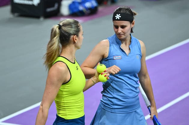 Transylvania Open 2026 - WTA, Tennis Damen 250 Tournament - Day 4 - Anna Bondar Greet Minnen v Anna Bondar Greet Minnen Anna Bondar and Greet Minnen compete in the first round of the Transylvania Open 2026, a WTA250 Tournament, against Kaja Juvan and Maja Chawalinska at BT Arena in Cluj-Napoca, Romania, on February 03, 2026. Alex Nicodim Imago Images Copyright: xAlexxNicodimx