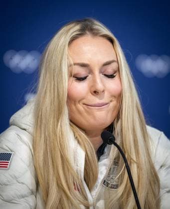 MILANO CORTINA 2026 - OLYMPISCHE WINTERSPIELE - CORTINA D™AMPEZZO - LINDSEY VONN PRESSEKONFERENZ ** NUR FÜR REDAKTIONELLE ZWECKE ** EDITORIAL USE ONLY **<p>03 02 2026-Cortina d™Ampezzo: Olympische Winterspiele Milano Cortina 2026 VMMC im Foto: US-Superstar Lindsey Vonn (Ski-Alpin) während einer Pressekonferenz im Medienzentrum. ( Italien Venetien Cortina d™Ampezzo Copyright: SaschaxFromm *** MILANO CORTINA 2026 OLYMPIC WINTER GAMES CORTINA D™AMPEZZO LINDSEY VONN PRESS CONFERENCE FOR EDITORIAL PURPOSES ONLY p 03 02 2026 Cortina d™Ampezzo Olympic Winter Games Milano Cortina 2026 VMMC in photo US superstar Lindsey Vonn Alpine skiing during a press conference at the media center Italy Veneto Cortina d™Ampezzo Copyright SaschaxFromm Copyright: SaschaxFromm doc84f1wksivfm10zxh1rq6 ,EDITORIAL USE ONLY