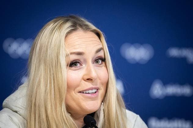 MILANO CORTINA 2026 - OLYMPISCHE WINTERSPIELE - CORTINA D™AMPEZZO - LINDSEY VONN PRESSEKONFERENZ ** NUR FÜR REDAKTIONELLE ZWECKE ** EDITORIAL USE ONLY **<p>03 02 2026-Cortina d™Ampezzo: Olympische Winterspiele Milano Cortina 2026 VMMC im Foto: US-Superstar Lindsey Vonn (Ski-Alpin) während einer Pressekonferenz im Medienzentrum. ( Italien Venetien Cortina d™Ampezzo Copyright: SaschaxFromm *** MILANO CORTINA 2026 OLYMPIC WINTER GAMES CORTINA D™AMPEZZO LINDSEY VONN PRESS CONFERENCE FOR EDITORIAL PURPOSES ONLY p 03 02 2026 Cortina d™Ampezzo Olympic Winter Games Milano Cortina 2026 VMMC in photo US superstar Lindsey Vonn Alpine skiing during a press conference at the media center Italy Veneto Cortina d™Ampezzo Copyright SaschaxFromm Copyright: SaschaxFromm doc84f1xl5lypt18ip7dnwq ,EDITORIAL USE ONLY