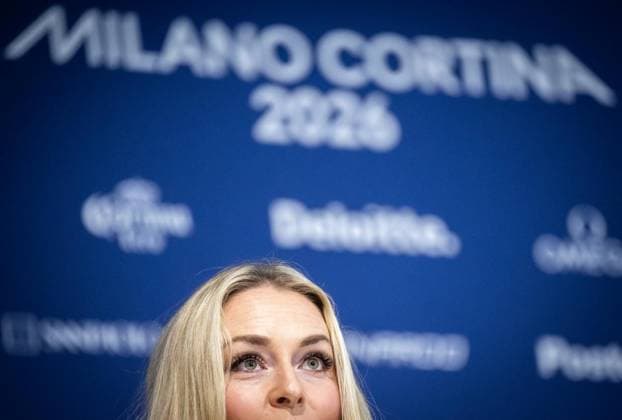 MILANO CORTINA 2026 - OLYMPISCHE WINTERSPIELE - CORTINA D™AMPEZZO - LINDSEY VONN PRESSEKONFERENZ ** NUR FÜR REDAKTIONELLE ZWECKE ** EDITORIAL USE ONLY **<p>03 02 2026-Cortina d™Ampezzo: Olympische Winterspiele Milano Cortina 2026 VMMC im Foto: US-Superstar Lindsey Vonn (Ski-Alpin) während einer Pressekonferenz im Medienzentrum. ( Italien Venetien Cortina d™Ampezzo Copyright: SaschaxFromm *** MILANO CORTINA 2026 OLYMPIC WINTER GAMES CORTINA D™AMPEZZO LINDSEY VONN PRESS CONFERENCE FOR EDITORIAL PURPOSES ONLY p 03 02 2026 Cortina d™Ampezzo Olympic Winter Games Milano Cortina 2026 VMMC in photo US superstar Lindsey Vonn Alpine skiing during a press conference at the media center Italy Veneto Cortina d™Ampezzo Copyright SaschaxFromm Copyright: SaschaxFromm doc84f1xl7r7f41g9xigmov ,EDITORIAL USE ONLY