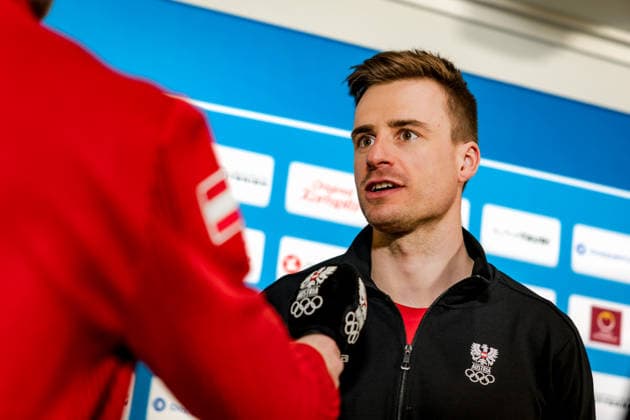 OLYMPICS - Winter Olympic Games, Olympische Spiele, Olympia, OS Milano Cortina 2026 VAL DI FIEMME,ITALY,03.FEB.26 - OLYMPICS - Winter Olympic Games Milano Cortina 2026, preview. Image shows Benjamin Moser (AUT) during an interview with the OEOC.  GEPAxpictures xMatthiasxTrinkl
