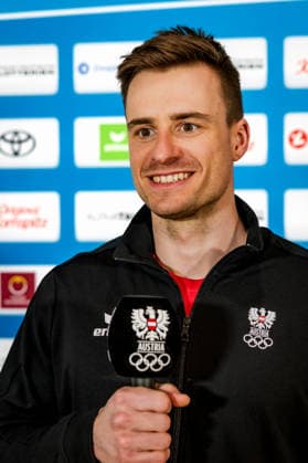 OLYMPICS - Winter Olympic Games, Olympische Spiele, Olympia, OS Milano Cortina 2026 VAL DI FIEMME,ITALY,03.FEB.26 - OLYMPICS - Winter Olympic Games Milano Cortina 2026, preview. Image shows Benjamin Moser (AUT) during an interview with the OEOC.  GEPAxpictures xMatthiasxTrinkl